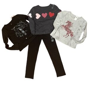 GAP Kids Long sleeve T-shirts and Leggings Bundle